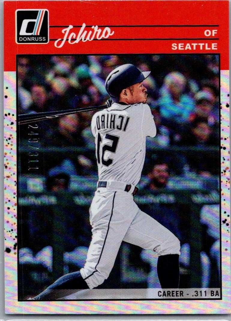 TOPPS DONRUSS Baseball MLB Ichiro イチロー① 2024 Donruss Baseball Ichiro Milestones Red Ice 30/149 Seattle