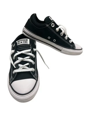 Converse All Star Niños 3 Tenis Zapatos CTAS Calle Slip Juvenil Negro A01696F Foto 1 de 4
