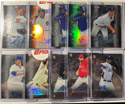 2014 Bowman Sterling 10 Card Prospect - Rookie Auto Lot FEDDE HILL BEEDE POLANCO - Image 1 of 2