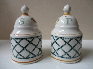 Villeroy & Boch BASKET Porcelain Salt & Pepper Shaker Set 3 Holes - Picture 1 of 4
