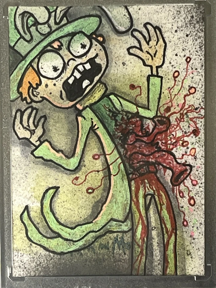 Rick and Morty Cryptozoic Season 1 Sketch Card Anthony Sciscioli 1/1 - Image 1 of 4