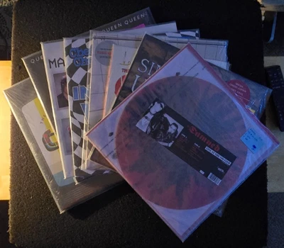 CLASSIC ROCK LP LOT ALL COLORED VINYL QUEEN ELVIS PRESLEY THE DAMNED ETC NM - Image 1 of 4