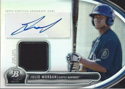 2013 Bowman Platinum Relic Autographs #JMO Julio Morban Auto Jersey BB - Image 1 of 2