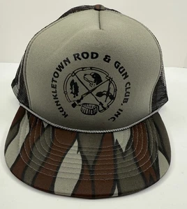 Vintage Kunkletown Rod & Gun Club Mütze Kappe Smack Back Trucker Camouflage PA Outdoor - Bild 1 von 8