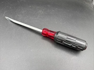 Crescent 2343-6 Flat Head Slotted Screwdriver 11 x 3/8 Square shaft Cushion Grip - Image 1 of 4