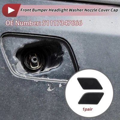 Tapa de tapa boquilla lavadora delantera izquierda y derecha Nº51117347666 para BMW X1 sin pintar Foto 1 de 4