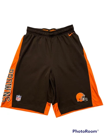 Nike Cleveland Browns On Field Shorts DRI-FIT Brown Orange Men's Small Cover