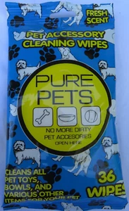 36 ct Pure Products Accesorios Mascotas Toallitas Perro Juguete Cuenco Limpieza Aroma Fresco - Imagen 1 de 8