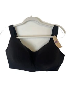 Cacique Cotton No Wire Bra 40DD Tan Comfort Wireless Soft Molded Pads Support - Picture 1 of 9