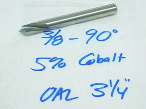 USED 5% COBALT HIGH SPEED STEEL SPOTTING DRILL 3/8"-90° NC-9.52 - Picture 1 of 4