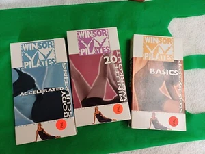 Winsor Pilates 3 VHS Set (Step-By-Step Guide/20 Minute Workout, Upper Body Sculp - Picture 1 of 3