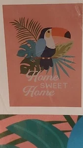 New Sonoma Tucan Garden Flag 12.5" x 18" Home Sweet Home -3996 - Picture 1 of 4