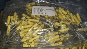 100 PIEZAS DE LOTE ANTIGUO ALEMANIA 0.47UF 470nF 100V TAPAS DE TONO HQ PARA TUBO DE AUDIO! - Imagen 1 de 1