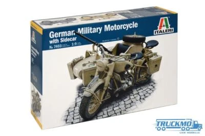 Italeri Deutsches Militär Motorrad mit Beiwagen 7403 - Bild 1 von 4