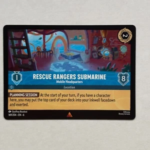Rescue Rangers Submarine 169/204 Disney Lorcana Azurite Sea Regular Rare Card NM - Picture 1 of 2