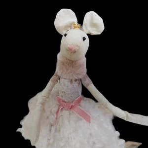 Ballerina Tanzmaus weich Stofftier Umarmung Spielzeug Decke Schnuller rosa ca. 16 Zoll groß - Bild 1 von 24