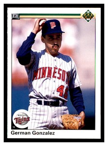 1990 Upper Deck #352 GERMAN GONZALEZ Minnesota Twins