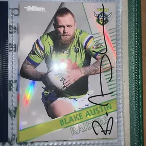 Blake Austin Signed 2018 Traders Parallel NRL card Canberra Raiders - Picture 1 of 1