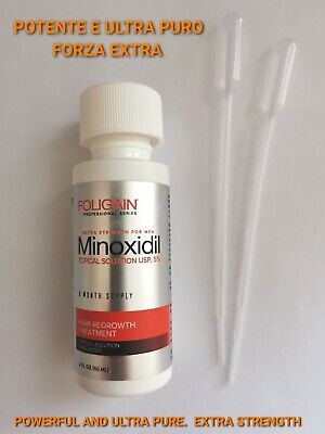Minoxidil 5% Foligain Trattamento Per La Ricrescita Dei Capelli • 23.26€