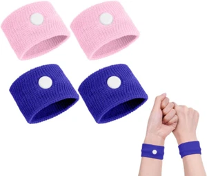 ACWOO Akupressur Armband, 2 Paar Akupressurband Anti-Übelkeit Wristbands Für Erw - Bild 1 von 12