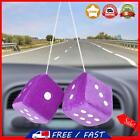 Multicolor Plush Dices Funny New Year Dice Hanging Ornament Dice (Purple)