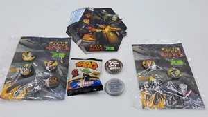 STAR WARS & Star Wars XD collectible Wikkeez, Button pin and sticker set - Picture 1 of 3