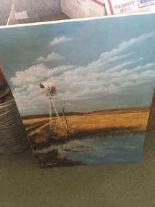 Oil On Canvas Painting by CHAS COUSINS - 24 X 18 INCHES - WIND MILL - Picture 1 of 5