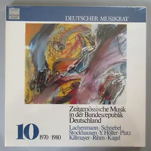 A599 Deutscher Musikrat Vol.10 Stockhausen 3LP Harmonia Mundi DMR 1028-30 SEALED - Imagen 1 de 2