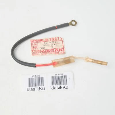 Kawasaki KH KH400 KH250 S1 S3 Battery Lead Wire Cable NOS Genuine 26010-033 - Image 1 of 4