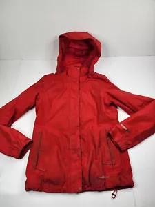 Ladies Eddie Bauer Red Windbreaker Rain Jacket Size XS - Picture 1 of 16