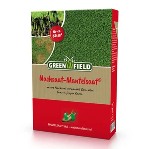 Greenfield Nachsaat-Mantelsaat 1 kg verjüngt den Rasen Rasenreparatur Rasensamen - Bild 1 von 1