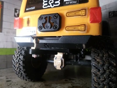 SCX24 Jeep Hitch with 3.5mm brass ball and ball cup for 2mm rod - Image 1 of 4
