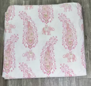 Pottery Barn Kids Elyse Elefant Paisley Rosa Voll/Queen Bettbezug - Bild 1 von 6