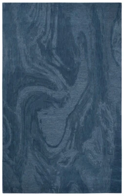 5x8 Rizzy Rugs Blue Melted Curvy Wavy Abstract Area Rug FA179B - Aprx 5' x 8' - Image 1 of 3
