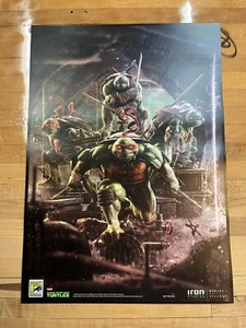 2022 SDCC EXCLUSIVE IRON STUDIOS TEENAGE MUTANT NINJA TURTLES ART PRINT LE 500!! - Picture 1 of 2