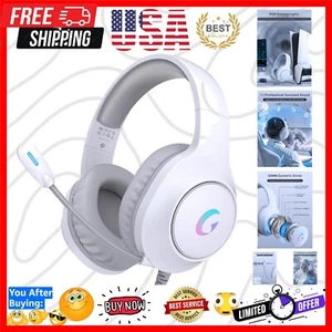 Comfortable RGB Wired Gaming Headset with 50MM Drivers for Multi-Platform Use - Picture 1 of 11