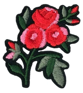 Patch Sew On Iron On Embroidered Clothing Hats Jackets Coat  Wild FLOWER A177 - Picture 1 of 3