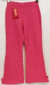 NEW 2007 Gymboree Tres Chic Yoga Pants sz 8 Leggings Hot Pink Bows - Picture 1 of 8