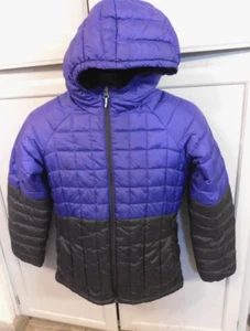 Columbia dark purple/black hooded puffer jacket kid sz L (14/16) - Picture 1 of 6