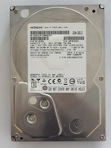 HDS721010CLA330, PN: 0F10383, MLC: JPT3MA, Hitachi 1Tb 3.5" HDD - Bild 1 von 2