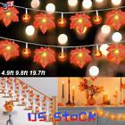40LED Fall Maple Leaves Fairy String Lights Garland Party Halloween Xmas Decor