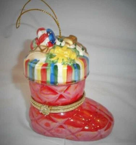 Mr Christmas Windup Musical Carousel Boot Santa Boot "12 Days of Christmas" - Picture 1 of 8