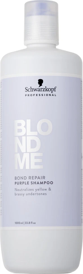 Schwarzkopf BlondMe Bond Repair Purple Shampoo 1000 ml
