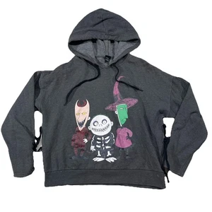 Nightmare Before Christmas Hoodie Damen XL grau Lock Shock Barrel NBX Disney S2 - Bild 1 von 5