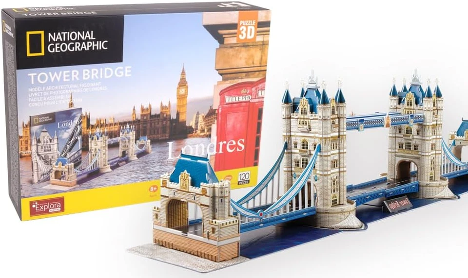 EXPLORA - Tower Bridge - Puzzle 3D - 540201-120 Pezzi - Monumento Storico - Live - Immagine 1 di 4