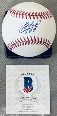 AROLDIS CHAPMAN LICENSED BECKETT AUTHENTICATED SIGNED NEW MANFRED GAME BASEBALL - Image 1 of 4