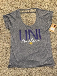 NUOVA T-shirt donna NCAA University of Northern Iowa UNI Panthers taglia XL 16/18 - Foto 1 di 3