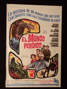 THE LOST WORD * (1960) * CONAN DOYLE * IRWIN ALLEN * ARGENTINISCHES 1sh FILMPLAKAT - Bild 1 von 2