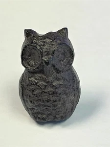 Perilla de tirador de cajón en forma de búho de hierro fundido marrón - Imagen 1 de 3