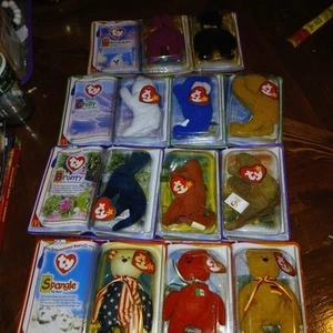 Teenie Beanie Babies 2000 McDonald's Ty set completo di 11 confezione originale - Foto 1 di 5